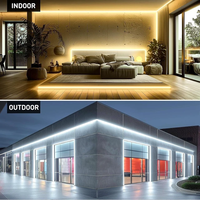 Alt view image 7 of 7 - Universal Neon Strip Light Dimmer, 500 Watt Plug-in with Remote Control & 5FT Cable, UL Listed, 66FT Control Distance (2 Prong Plug)