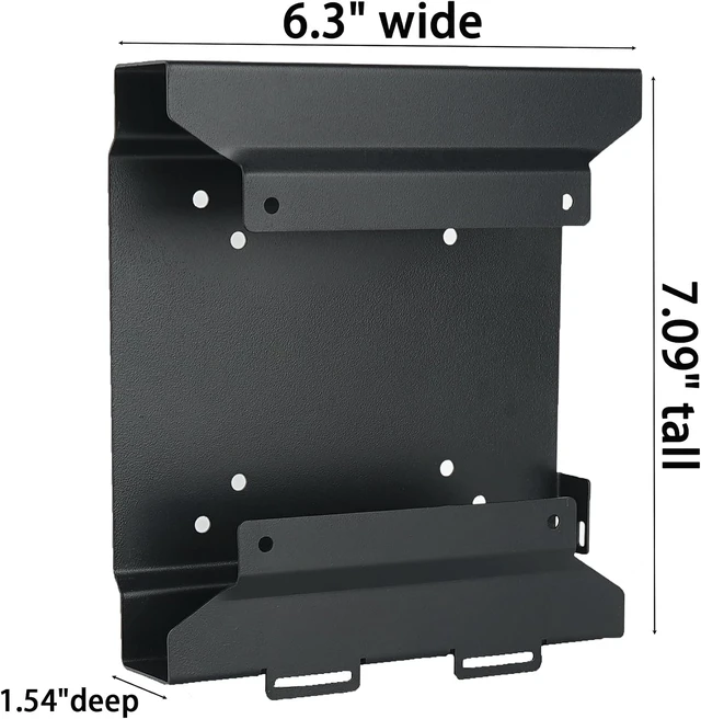 Alt view image 2 of 7 - Mini PC VESA Mount, 2 Pack for HP Desktop Mini - Wall VESA & Under Desk Mount for HP Pro Mini 260 400, ProDesk 400 405 600 & EliteDesk 705 800 805