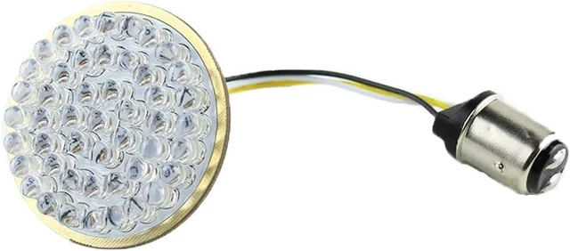 Alt view image 6 of 7 - 2" LED Turn Signals with Running Light, Bullet Style Front 1157 LED Turn Signal Kit for Harley