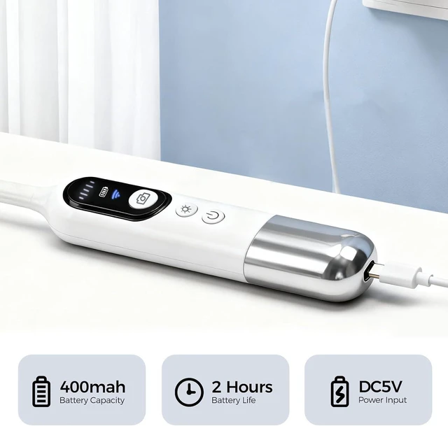 Alt view image 3 of 5 - 2025 New Wireless HD Endoscope Camera 8 Adjustable LED Lights, Portable Inspection Camera Compatible with Android & iPhone