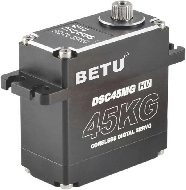 Main image of 45Kg Coreless Servo Motor HV 8.4V High Torque RC Digital Full Waterproof Servo, Stainless Steel Gear with 25T Servo Horn, 180°