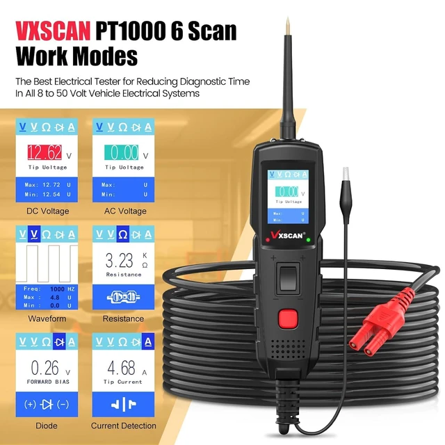 Alt view image 3 of 7 - Automotive Power Circuit Probe Kit Circuit Tester & Breaker Finder Tool, 12/24V Short/Open Breaker Circuit Finder, Wire Tracer & AC/DC Trailer Relay Fuse Test with 20FT Cord