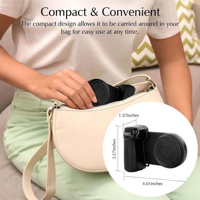 Alt view image 7 of 7 - Rechargeable Magnetic Selfie Ring Light with Mirror for iPhone LED Fill Light with Bluetooth Remote for Video/Vlog/Photo, MagSafe Compatible