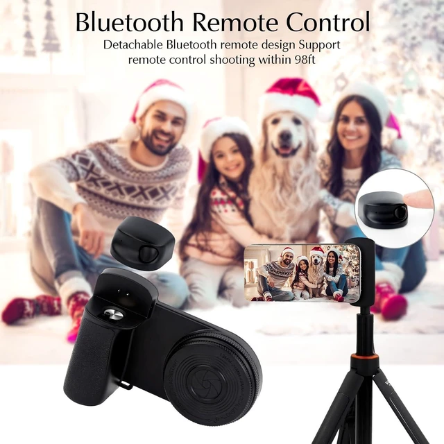 Alt view image 4 of 7 - Rechargeable Magnetic Selfie Ring Light with Mirror for iPhone LED Fill Light with Bluetooth Remote for Video/Vlog/Photo, MagSafe Compatible