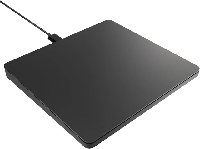 Main image of Ultra-Slim Aluminum Wired Touchpad with Large Glide Surface for Windows 10/11, Portable Trackpad with USB-C Nylon Cable for Laptop & Desktop