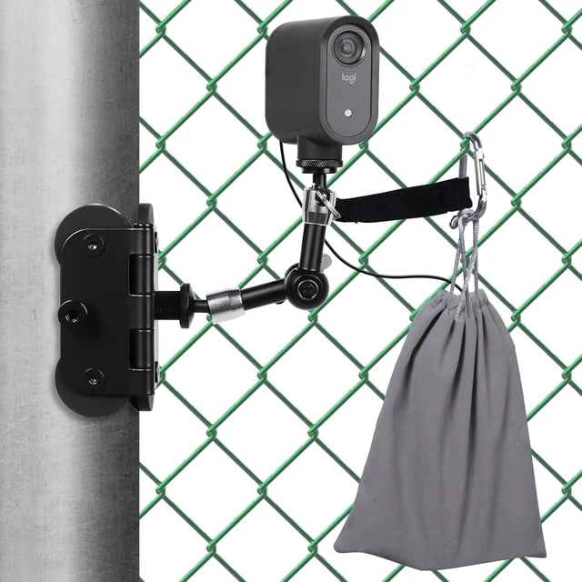 Main image of Magnetic Fence Mount Live Streaming Kit for Mevo Start, Gopro, iPhone & Pocket Radar - Two 1/4'' Mount Points, Camera Holder for Gamechanger at Baseball, Softball Field