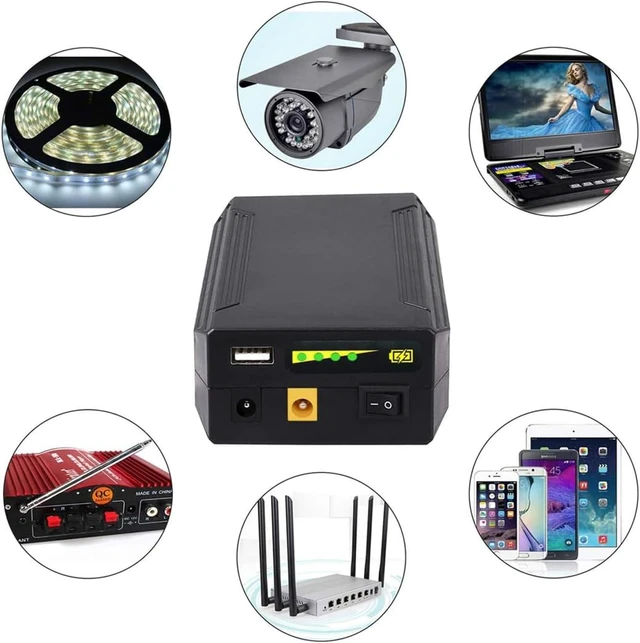 Alt view image 4 of 5 - Portable Power Bank 99.9Wh Multi Voltage 12V/9V & 5V USB Power Supply for LED Strip, CCTV Camera, Heated Jacket, Phone & Spectra Pump