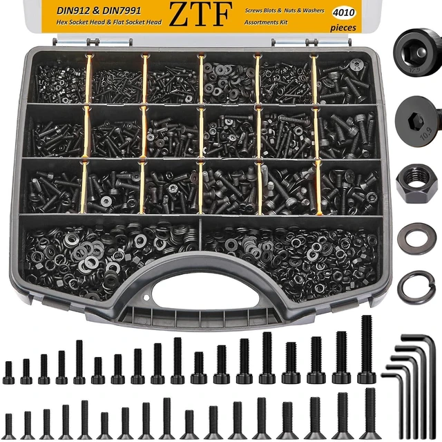 Main image of 4005pcs M2 M3 M4 M5 Metric Screw Assortment