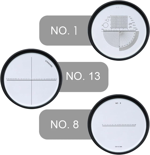 Alt view image 5 of 7 - 10X Rechargeable Jewelers Loupe Magnifier LED Lights & 3 Reticle Scales, 25mm Field of View, Adjustable Focus for Gems, Coins, Watch, Stamps & Plants