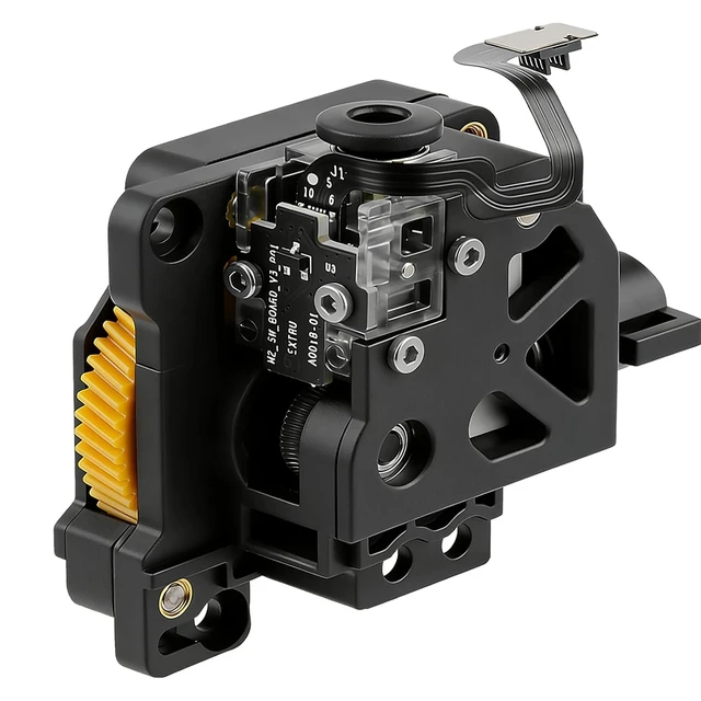 Main image of Hardened Steel Dual-Gear Extruder Kit for Bambu Lab P1P/P1S with Filament Sensor & High Torque Motor