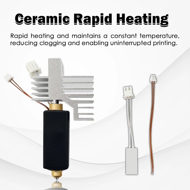 Alt view image 5 of 7 - 3PK 0.4MM Centauri Carbon 2/CC2 Hotend Nozzle Ceramic Hardened Steel & Brass