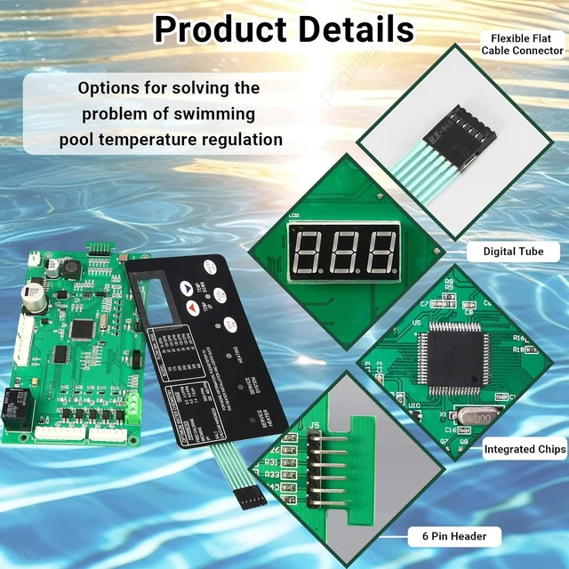 Alt view image 4 of 6 - 42002-0007S 461105 Control Board Kit for Pentair Mastertemp 400 | Replacement Part for Pentair Mastertemp 400 300 250 200, Sta-Rite Max-E-Therm NA & LP Series Pool/Spa Heater