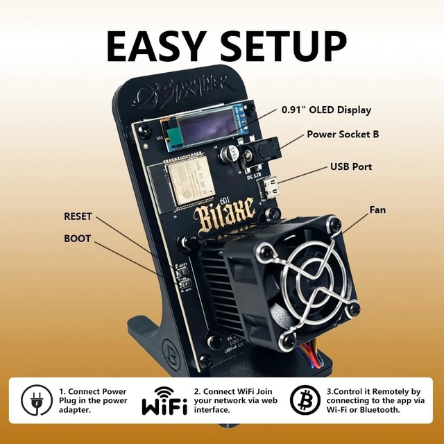 Alt view image 6 of 6 - Bitaxe Gamma 601 Smart App Custom Firmware