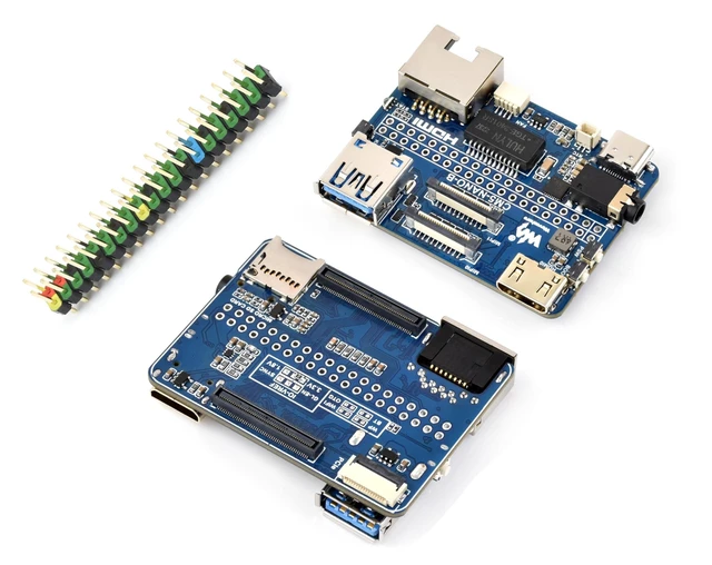 Alt view image 6 of 10 - Nano Base Board Compatible with Raspberry Pi Compute Module 5 Lite/eMMC, Same Size As CM5, with Multiple Peripheral Interfaces, with USB 3.2 Gen1 Type-A, 40PIN GPIO, Dual MIPI Interfaces, Audio,etc