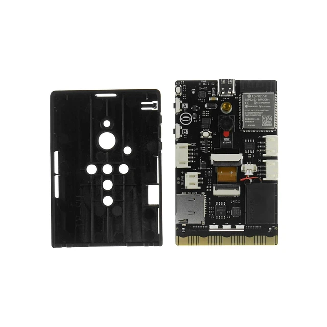 Alt view image 7 of 10 - UNIHIKER K10 Starter Kit AI Coding Board with Protective Case & Sensor Cables ^^ ESP32-S3, Built-in Camera, Color Display, Offline Voice ^^ Graphical and MicroPython Programming for Beginners