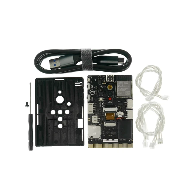 Alt view image 10 of 10 - UNIHIKER K10 Starter Kit AI Coding Board with Protective Case & Sensor Cables ^^ ESP32-S3, Built-in Camera, Color Display, Offline Voice ^^ Graphical and MicroPython Programming for Beginners