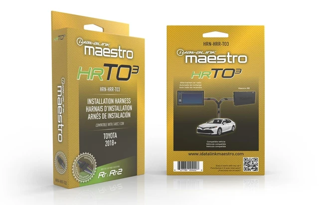 Alt view image 10 of 10 - iDatalink Maestro HRN-HRR-TO3 T-Harness for Select Toyota 2018+ Connect a New iDatalink-Ready car Stereo and retain Steering Wheel Controls and Factory amp (ADS-MRR or ADS-MRR2 Module Also Required)