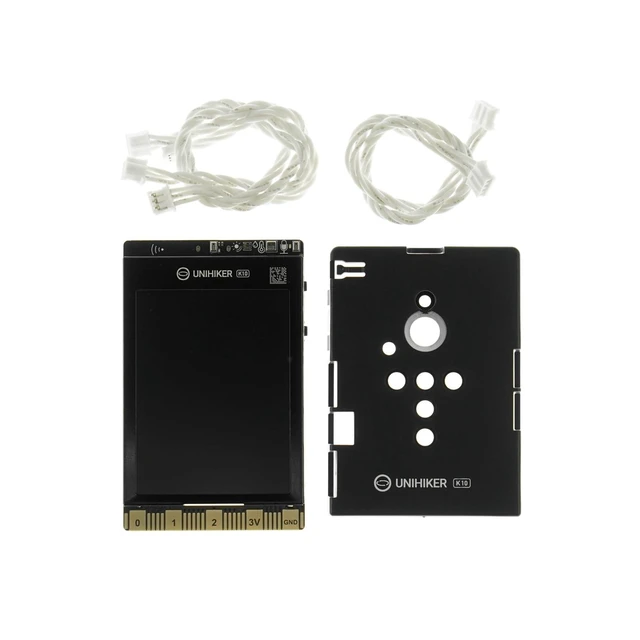 Alt view image 9 of 10 - UNIHIKER K10 Starter Kit AI Coding Board with Protective Case & Sensor Cables ^^ ESP32-S3, Built-in Camera, Color Display, Offline Voice ^^ Graphical and MicroPython Programming for Beginners