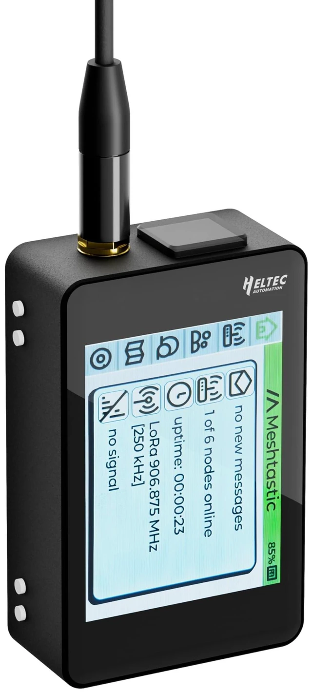 Alt view image 6 of 10 - Heltec ESP32 LoRa V4 Development Board with Touch Screen Case GPS 2800mAh Battery Antenna ESP32 S3 SX1262 Chip Surport WiFi Blue Tooth LoRa for Meshtastic IoT Smart Home