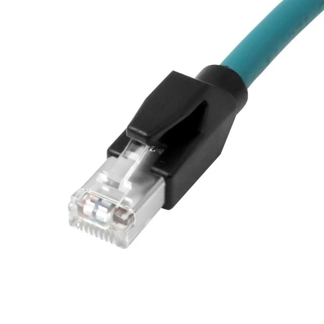 Alt view image 8 of 8 - Alvin's Cables M12 X-Code 8 Pin Female to RJ45 Ethernet Cable Cat6a High-Flex Shielded for Cognex Keyence Basler Industrial Automation Fieldbus Module 32.8ft/10m,Green