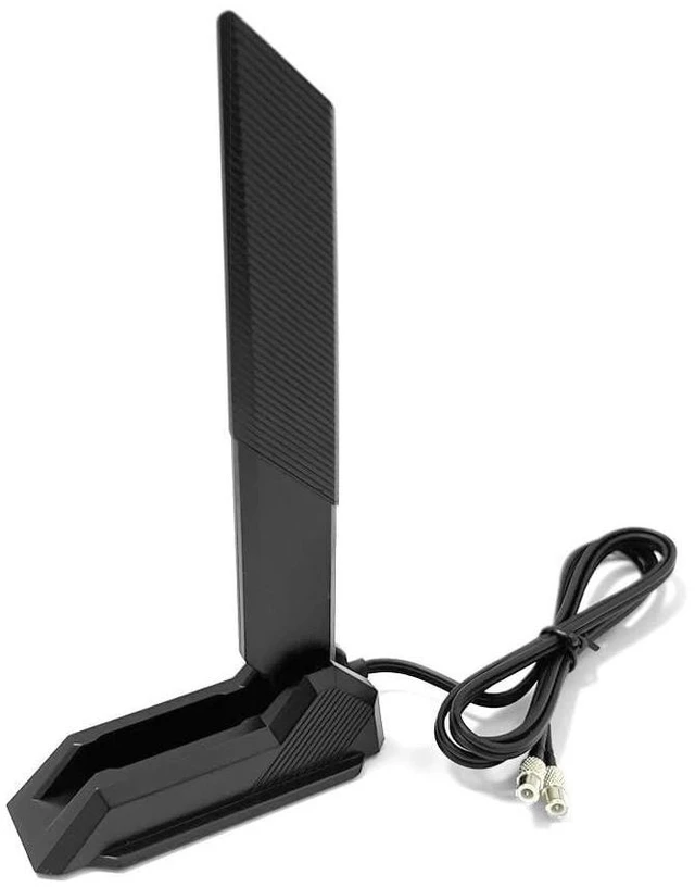 Alt view image 11 of 12 - Gintai WiFi7 6E Tri-Band Antenna 6/5/2.4GHz for MSI MEG Z890 X870E GODLIKEMEG Z790 ACE MAXMPG Z890 X870E Carbon WiFiMAG B850M B860 X870 X870E Tomahawk WiFi Magnetic(2.6ft Cable) (Black) pc Antenna