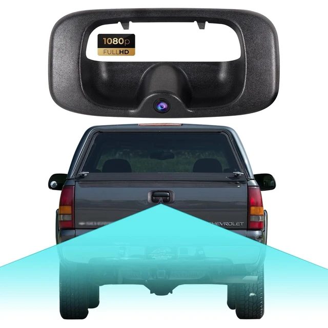Alt view image 11 of 12 - ASURE Tailgate Handle Backup Camera for 1999-2006 Chevrolet Silverado GMC Sierra - 1080P HD 170 Wide Angle Night Vision IP68 Waterproof - RCA Rear View Camera for Truck Aftermarket Easy Install