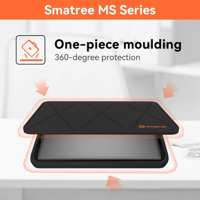 Alt view image 10 of 10 - Smatree MS129 Hard EVA Protective Sleeve Case with Stand Compatible for 18 inch DELL Pro Max 18 Plus Laptop MB18250 Waterproof Sleeve