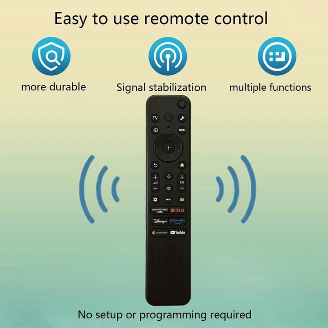 Alt view image 7 of 10 - RMF-TX920U Voice Remote Control Replacement for 2023-2025 Sony BRAVIA Smart TV K-55S20M2 K-65S20M2 K-75S20M2 K-55XR50 K-65XR50 K-75XR50 K-85XR50 K-55XR80 K-65XR80 K-77XR80 K-55XR80M2 K-65XR80M2