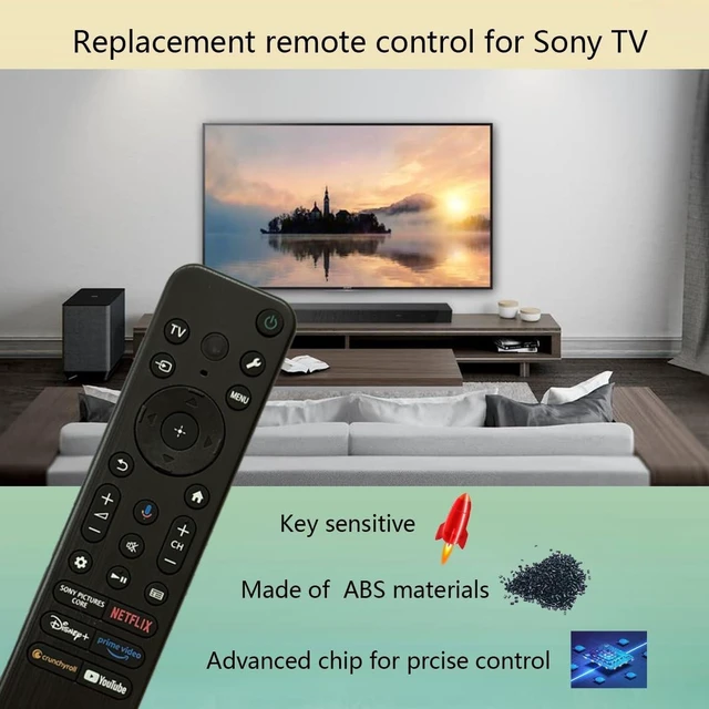 Alt view image 8 of 10 - RMF-TX920U Voice Remote Control Replacement for 2023-2025 Sony BRAVIA Smart TV K-55S20M2 K-65S20M2 K-75S20M2 K-55XR50 K-65XR50 K-75XR50 K-85XR50 K-55XR80 K-65XR80 K-77XR80 K-55XR80M2 K-65XR80M2