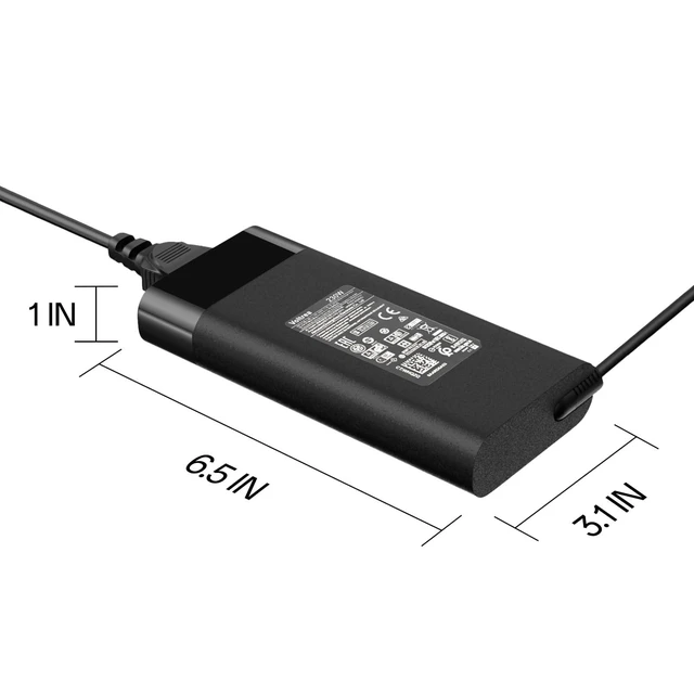 Alt view image 10 of 10 - 230W 19.5V 11.8A AC Power Adapter Fit for HP Omen 15 16 17 Omen Transcend 16 Victus 15 16 ZBook Fury 16 G8 G9 G10 ZBook 15 G7 G8 M41303-001 TPN-DA12 N22367-001 Laptop Charger