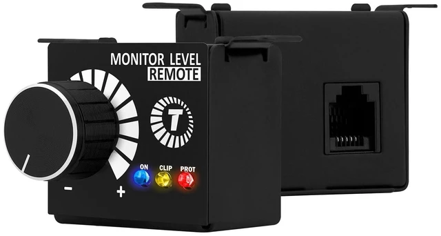 Alt view image 6 of 10 - Taramps Monitor Level Remote Controller Volume Regulator Bass Knob Exclusively for Taramps Specific Amplifier, Volume Remote, Black, Small, Adjuster Integrated LEDs: On, Clip and Protection.