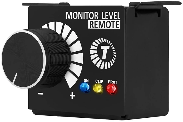 Alt view image 8 of 10 - Taramps Monitor Level Remote Controller Volume Regulator Bass Knob Exclusively for Taramps Specific Amplifier, Volume Remote, Black, Small, Adjuster Integrated LEDs: On, Clip and Protection.