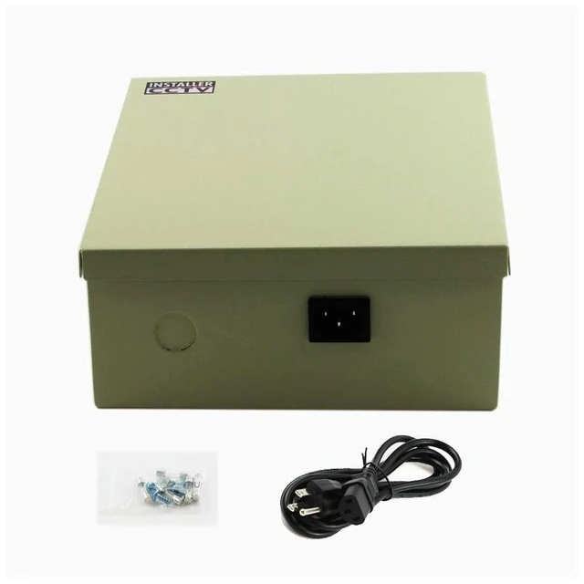 Alt view image 8 of 10 - 18 Outputs 12 Amp 12V DC CCTV Distributed Power Supply Box for Security Camera, UL Listed