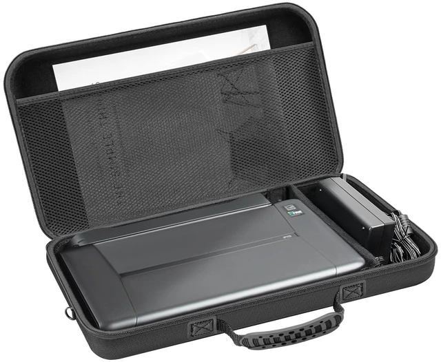 Alt view image 8 of 10 - HESPLUS Hard Travel Case for Canon PIXMA TR160/ TR150/ iP110 Wireless Portable Printer and Battery Pack, Printer Organizer with Adjustable Shoulder Strap, Mesh Pocket fit Ink Tank, Adapter (CASE ONLY)
