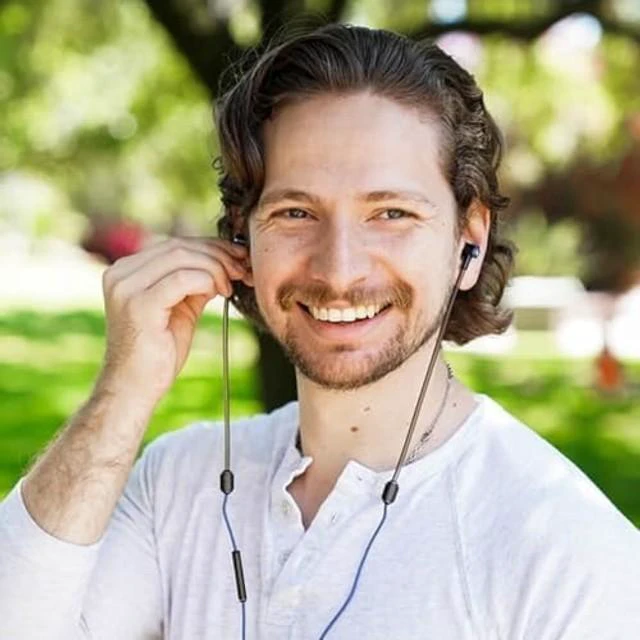 Alt view image 7 of 10 - DefenderShield Air Tube Stereo Earbuds USB-C - Universal Acoustic Wired Headphones with Mic & Volume Control