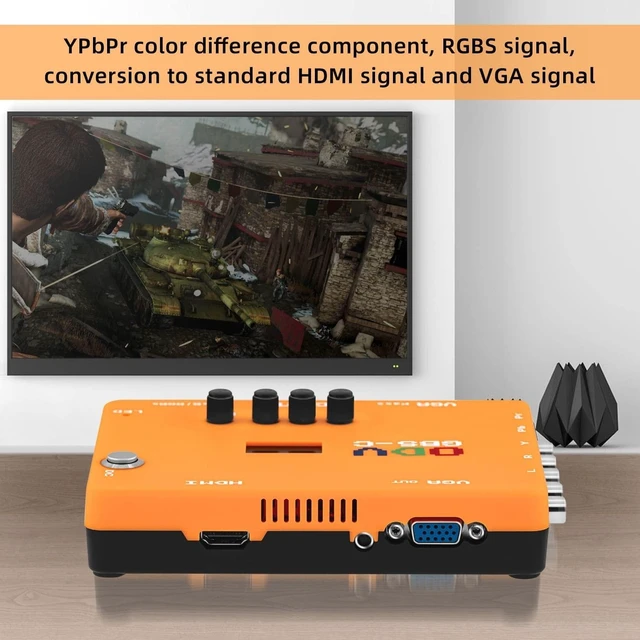 Alt view image 8 of 10 - Mcbazel ODV-GBS-C Component VGA/Scart to VGA/HDMI Scan Converter for Retro Gaming Console with US Plug not Support AV Input