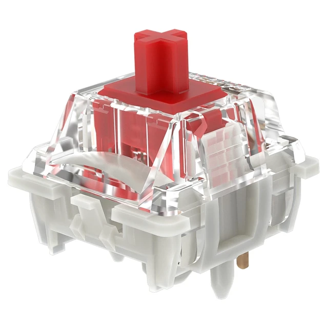Alt view image 6 of 10 - DRAOZA Gateron G Red Pro 3.0 Switches,5-Pin Pre Lubed RGB SMD Linear Switches for MX Gaming Mechanical Keyboard (G Pro 3.0,Red,72PCS)