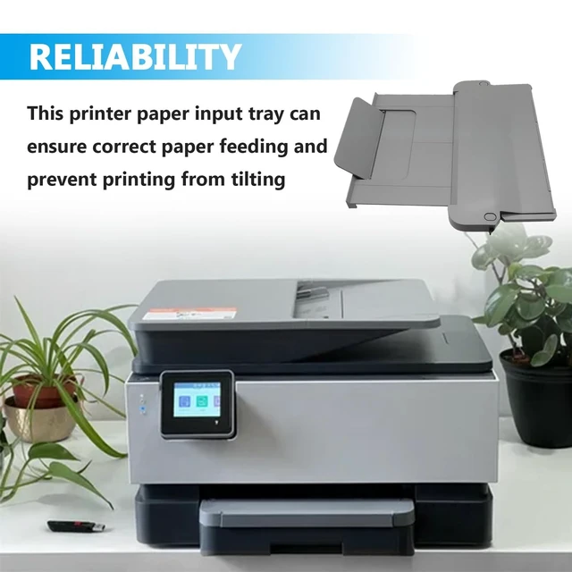 Alt view image 7 of 10 - Printer Paper Output Tray Compatible with HP 9010 9012 9013 9014 9015 9016 9018 9019 9010E 9016E 9015E 9018E 9013E Paper Output Tray for HP OfficeJet Pro 9010