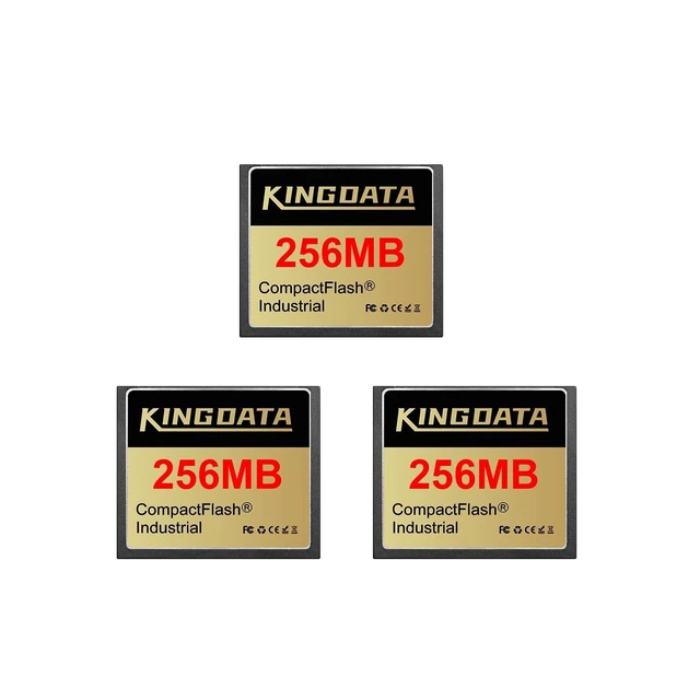 Alt view image 6 of 10 - KINGDATA Industrial Compact Flash Memory Card 3pack 256MB FAT16 Type I for Industrial Equipment Vintage Digital Cameras