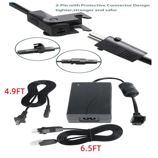 Alt view image 10 of 10 - MSZLZTD 2-Pin 29V AC/DC Adapter for okin serta Adjustable Bed Power Supply Ergomotion Keeson Control Box MC121BS MC120PR MC120BS MC232 MC232FB MC232SC CU380 CB01SP Charger Cord PSU Replacement Kit