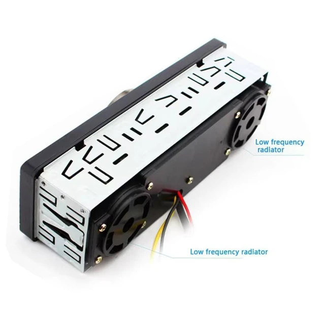 Alt view image 8 of 10 - wepeculior Car Stereo with 2 Speakers, Bluetooth Car Radio Audio Player Support FM Radio/USB/TF Card/AUX in, Universal 1 Din 12V Car Audio Receivers