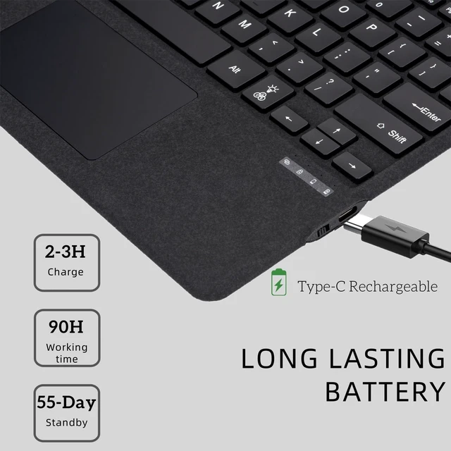 Alt view image 9 of 10 - ZenRich Rugged Case with Keyboard for 13-inch Surface Pro 12th 2026/11/10/9