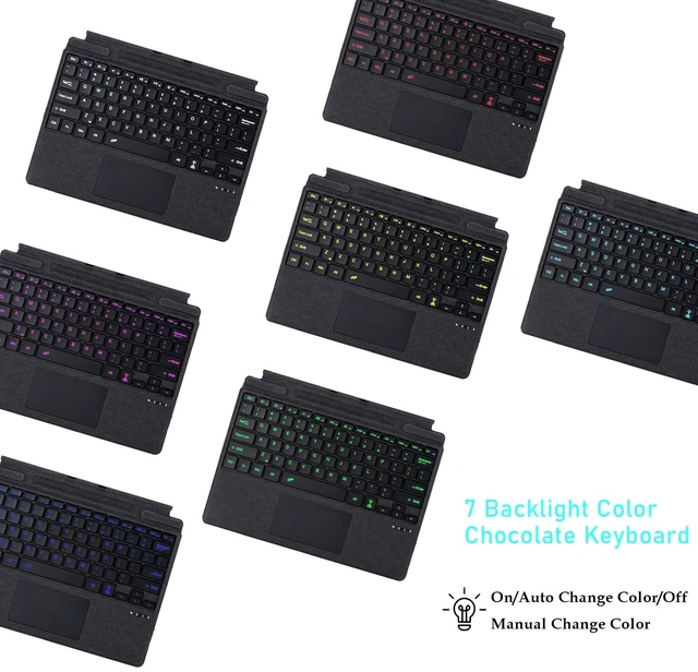 Alt view image 10 of 10 - ZenRich Rugged Case with Keyboard for 13-inch Surface Pro 12th 2026/11/10/9