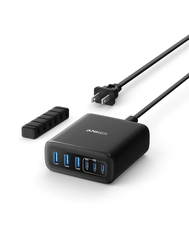 Alt view image 8 of 14 - Desktop Charger, Fast Charging USB C Charger with 112W Max 6-Port