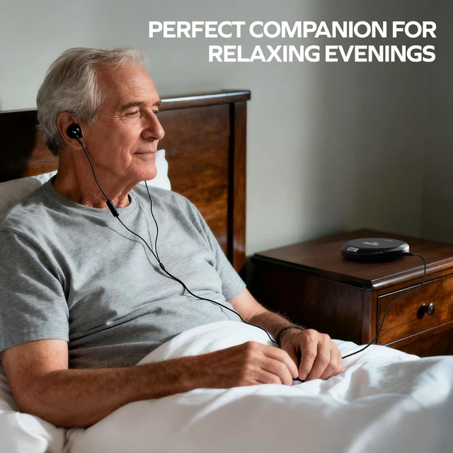 Alt view image 9 of 14 - Portable CD Player, 60 Second Anti Skip, FM Radio, CD Player for Car
