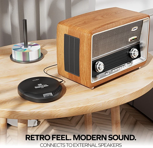 Alt view image 10 of 14 - Portable CD Player, 60 Second Anti Skip, FM Radio, CD Player for Car
