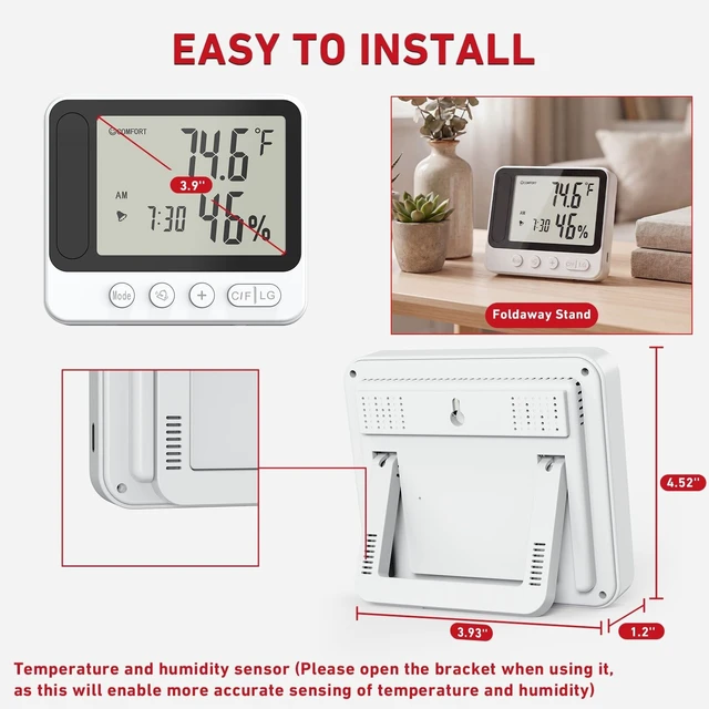 Alt view image 14 of 14 - Hidden WIFI Wireless Security MINI Camera, 4K Nanny Cam Clock 2.4G& 5G