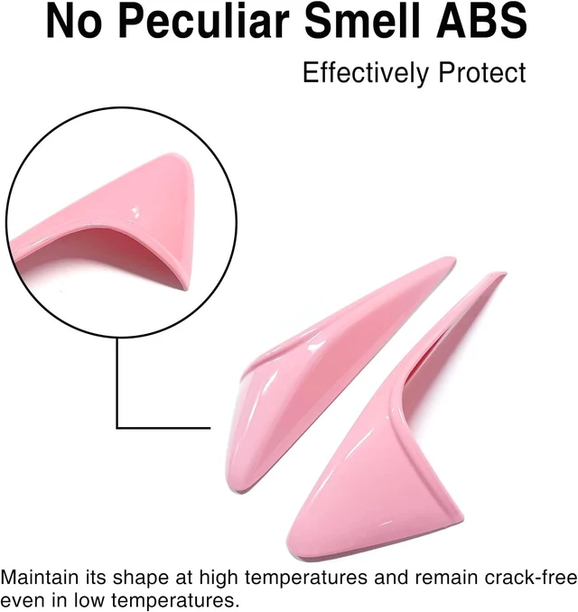 Alt view image 5 of 7 - for Pink Tesla Car Accessories Door Handle Covers for Pink 2019-2022 Model Y with HW 3.0 Camera Covers for Model Y Side Mirror Trim Strip for Tesla Model Y Accessories (8PCS)