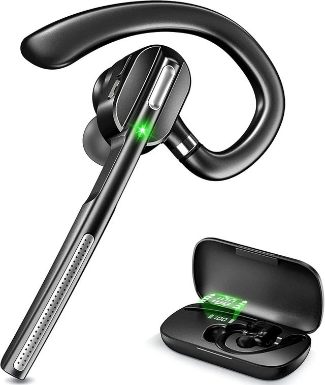 Main image of Bluetooth Headset with microphone, Wireless Bluetooth Earpiece for work