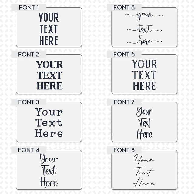 Alt view image 4 of 7 - Personalized Signs for Home, Custom Sign with Any Text, 3 Sizes - 12 Background Options & 8 Fonts - Customizable Sign 14X11